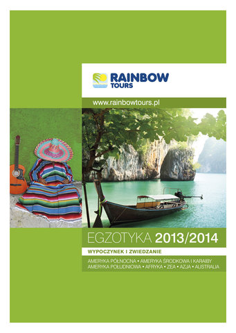 Rainbow Tours pierwszy z ofertą egzotyczną